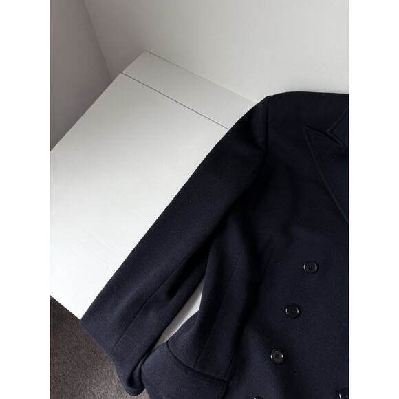 Ralph Ralph Lauren VTG Wool Double Breasted Blazer Jacket 10 Navy Blue *Flaws - Picture 6 of 9